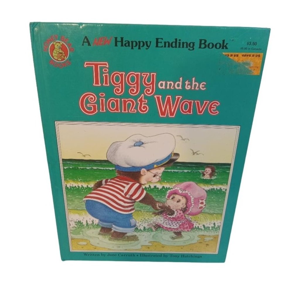Jane Carruth Book Tiggy And The Giant Wave 1985 Green Victoria House Publisher